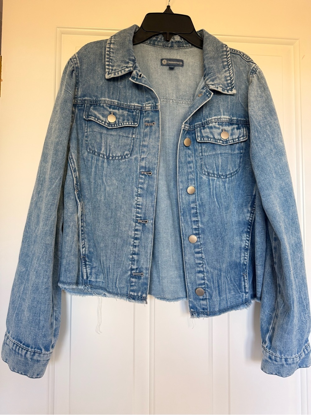 Democracy Light Blue Denim Jacket - Women's Casual Trucker